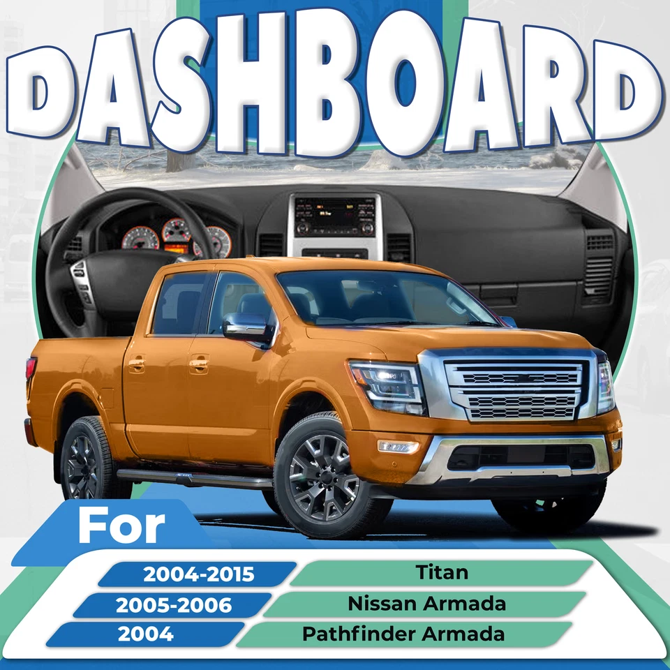 Ajuste para 04-2015 Nissan Titan Armada panel de consola central tablero radio bisel de aire acondicionado NUEVO Foto 2 de 4