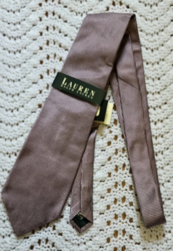 NWT Vintage Lauren Ralph Lauren Red Men’s Tie 100% Silk USA - Picture 3 of 8