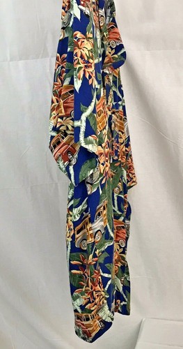 Monzini Collection Hawaii Camp Hemd Antik Autos Palmen Gr. L Vintage - Bild 3 von 7