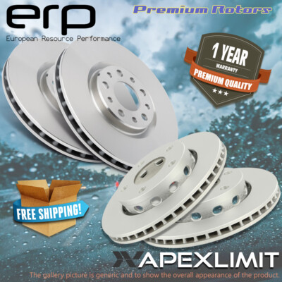 Front + Rear Premium Rotors for 2001-2005 Audi Allroad Quattro Girling Caliper