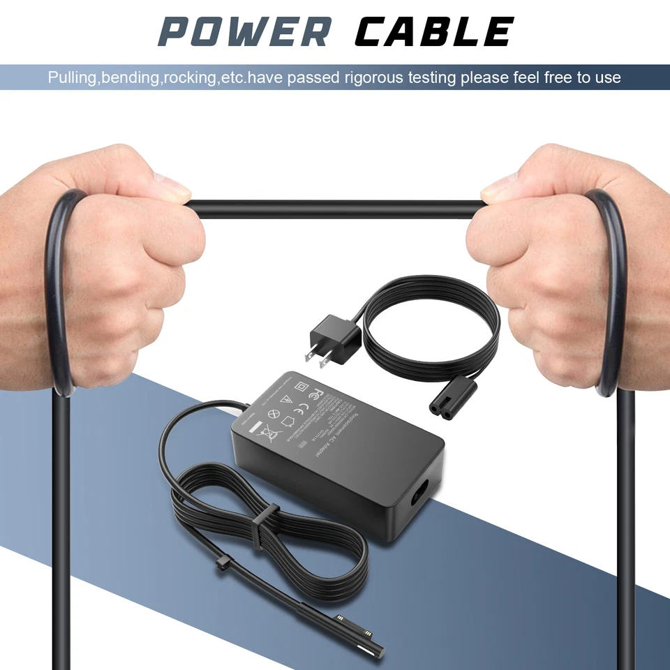 65W Charger For Microsoft Surface Pro 3 4 5 6 7 8 X Surface Go Surface Book 2 - Image 3 of 4