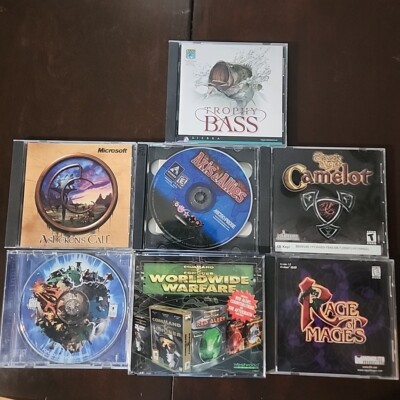 Lot of 10 Windows 95/98 PC games. Command and Conquer, Rages of Mages, Camelot+
