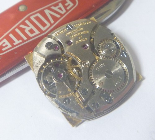 1940s Gruen Veri - Thin Gents Caliber 425 17 Jewels Movement & Dial - for Parts!! - Bild 5 von 7