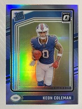 Keon Coleman 2024 Panini Donruss Optic Silver Holo Prizm RC #263