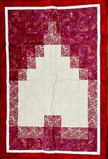 quilted baby blanket hand quilted Crib Blanket 34  X 51  NEW  Gift 