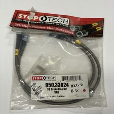 Stoptech 950.33024 Stainless Steel Braided Brake Line Kit Front Vw Audi