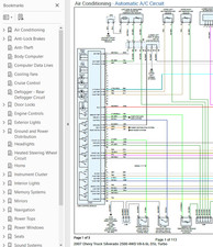 Chevrolet Silverado 2500 2007 Color Wiring Diagram Schematic V8 6.6L DSL 4WD pdf