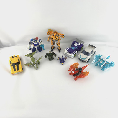 Transformers Mixed Figure Lot Dragons Playskool Rescue Bots Bumblebee Incomplete