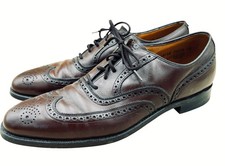 Johnston & Murphy Aristocraft Wingtip Oxfords 12 4A Extra Narrow Brown Leather U