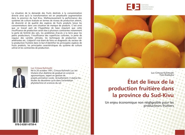 Luc Cimusa Kulimushi (U. A.) | ÉTat De Lieux De La Production FruitièRe Dans...-image