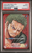 2022 One Piece TCG Japanese OP01 #001 Roronoa Zoro Special Alternate Art PSA 10