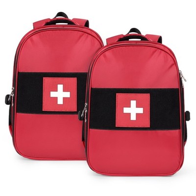 First Aid Backpack Emergency Medicine Bag Empty Survival Trauma Bags First Re...