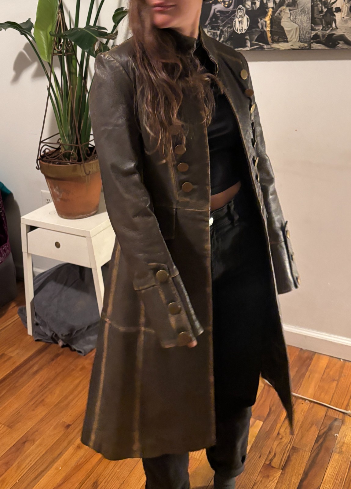 Brown Steampunk Jacket Size Small - image 4