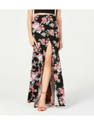 B DARLIN Womens Black Full-Length Evening Fit + Flare Skirt 34