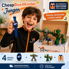 CheapBox4Kinder N&deg; 1  Jungen Smartwatch X53 + 2 Schleich ELDRADOR + &Uuml;berraschung
