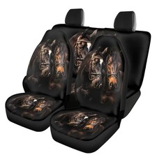 Guevoxuh Vintage Horse Pattern Car Seat Covers Full Interior Set Vehicle Seat... Guevoxuh Vintage Horse Pattern Car Seat Covers Full Interior Set Vehicle Seat...