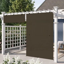 Sunrise 4'WX6'H Foldable Outdoor Shade Cordless Blinds UV Block Exterior Screen