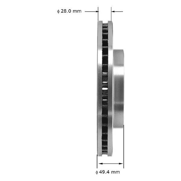 For Toyota Camry 92-01 Bendix Global Premium Plain Vented Front Brake Rotor Foto 4 de 4