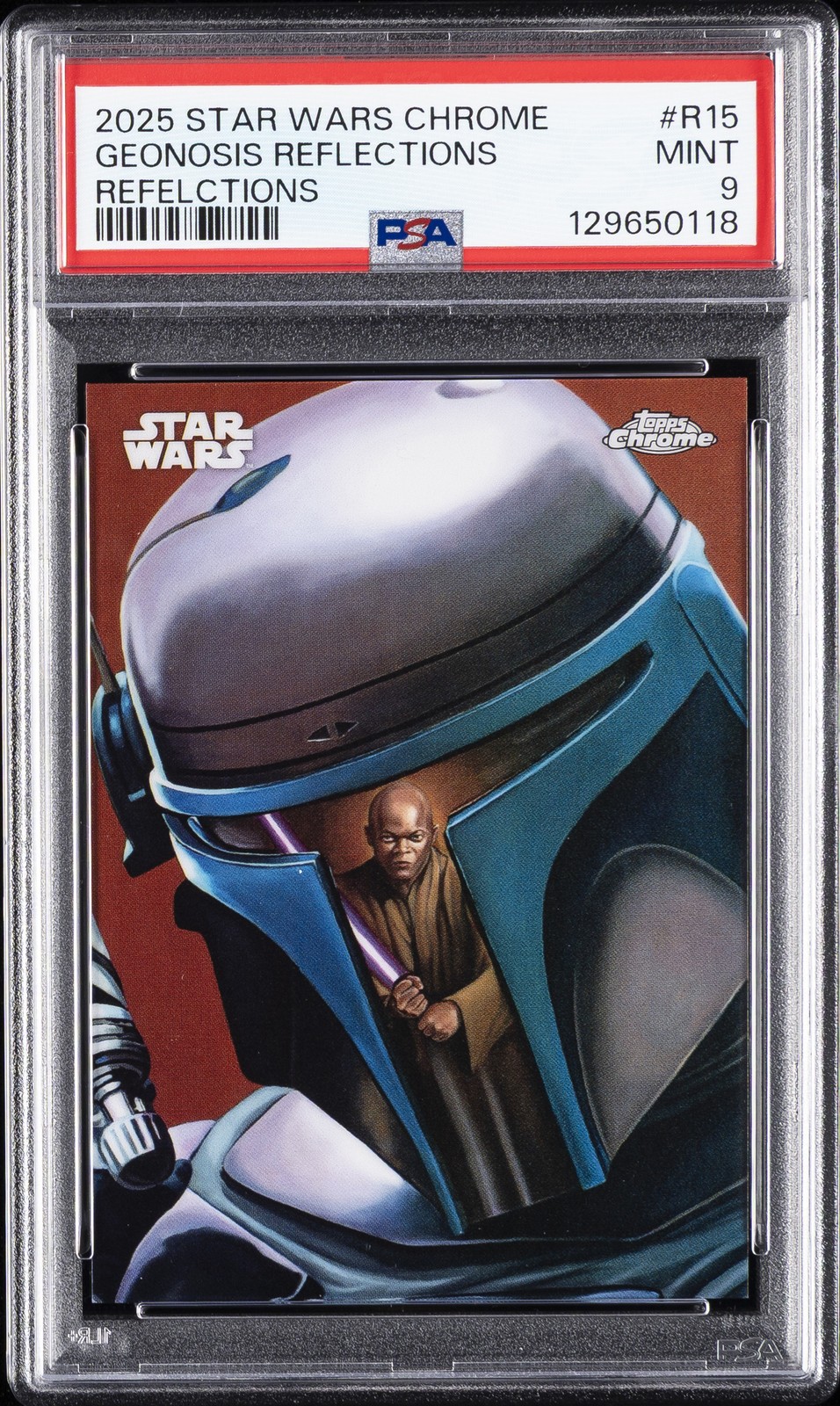2025 TOPPS CHROME STAR WARS REFLECTIONS #R15 GEONOSIS REFLECTIONS PSA 9