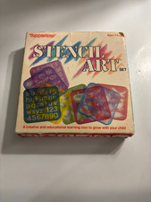 1987 Tuppertoys Tupperware Stencil Art Set Complete with free shipping