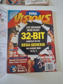 Sega Vision Magazine Lot of 8 GOOD CONDITION 1992 1993 1994 with labels CLEAN