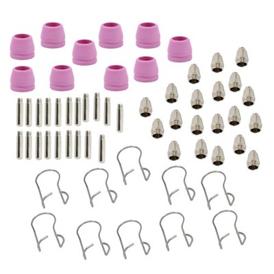 60 Pcs Plasma Cutter Torch Consumables Kit for SG-55, AG-60, WSD-60 CUT50
