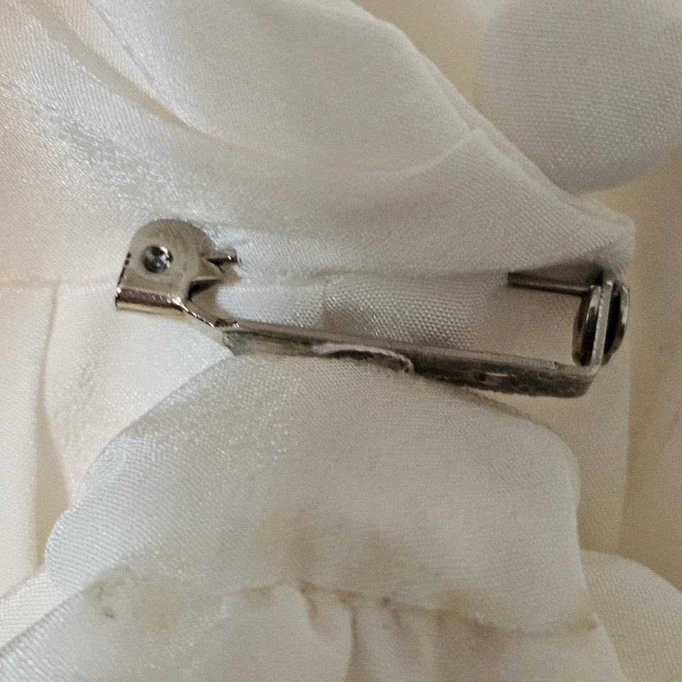 Blusa Top Alejandría De Colección Para Mujer Manga Larga Botón Frente Abierto De Colección Marfil 10  Foto 3 de 4