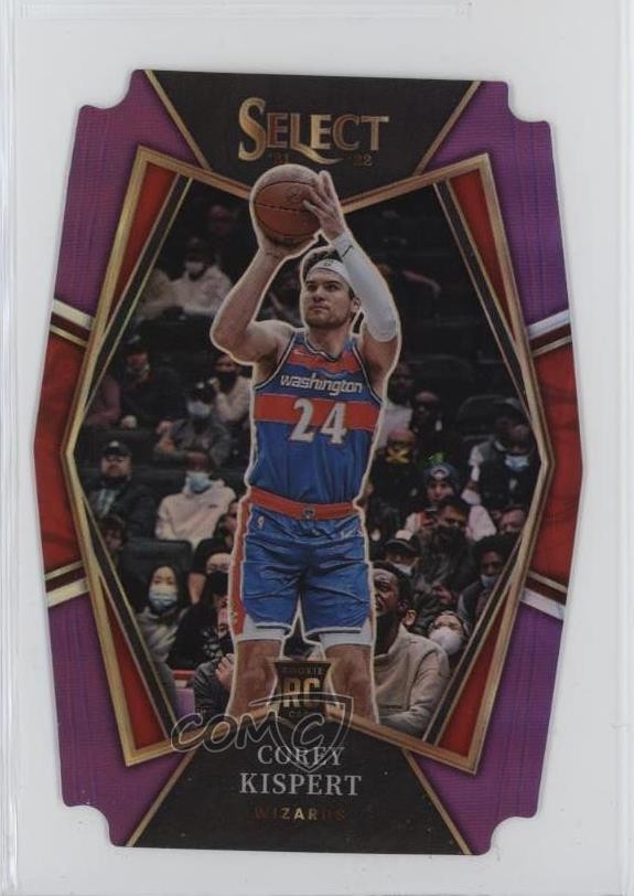 2021-22 Panini Select Premier Level Purple Prizm Die-Cut 1/99 Corey Kispert y2p