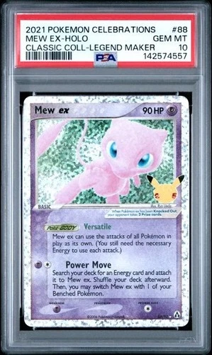 New ListingPSA 10 GEM MINT Mew ex 88/92 Celebrations: Classic Collection Holo