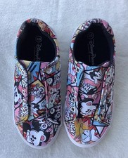 Disney Parks Mickey Mouse Friends Comic Stripe Sneakers Youth Child Size 2/3