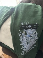 Sp5der Web Hunter Green Sweat Pants Size Larg...