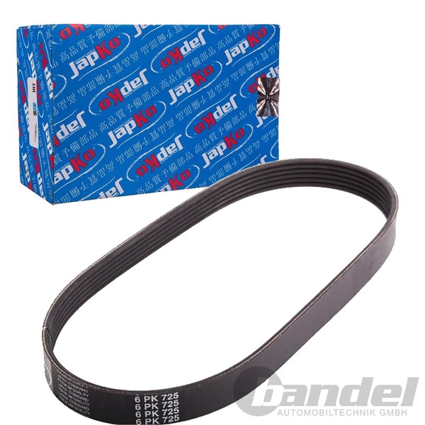 Japko Keilrippenriemen Passend FüR Nissan Bluebird Prairie Sunny | 6PK0725-image