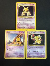 Alakazam 001/130 Base Set 2 Holo Vintage MP - Base set 2 Abra & Kadabra Included