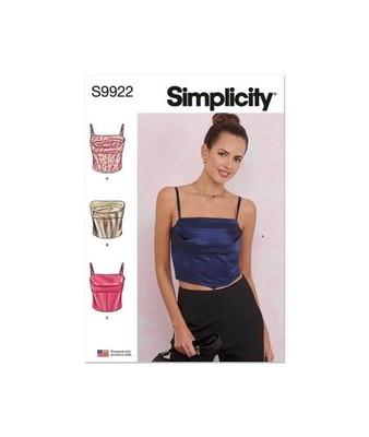 SS9922U5 Misses Slim Fit Corsets Sewing Pattern Packet, Design Code S9922, Si...