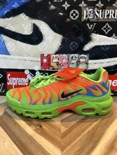 Nike Air Max Plus TN Supreme Mean Green Black Vivid Orange DA1472 300 Mens 12