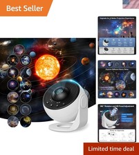 Galaxy Projector Pro for Bedroom, 13 in 1 Planetarium Star Projector with Solar