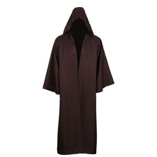 Adult Cloak for Jedi Robe Hooded Cloak Halloween Christmas Party Cosplay Cost