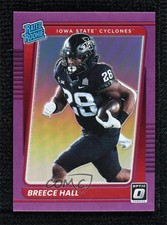 2022 Panini Chronicles Draft Picks Purple Prizm 14/49 Breece Hall #19 4l3