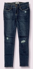 Paige Women's Mid Rise Skyline Ankle Peg Blue Jeans Size 26 X 28 Made in USA