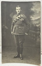 WW1 Tas. Soldier RPPC Len Harnett 2537. Milo Studio Hobart