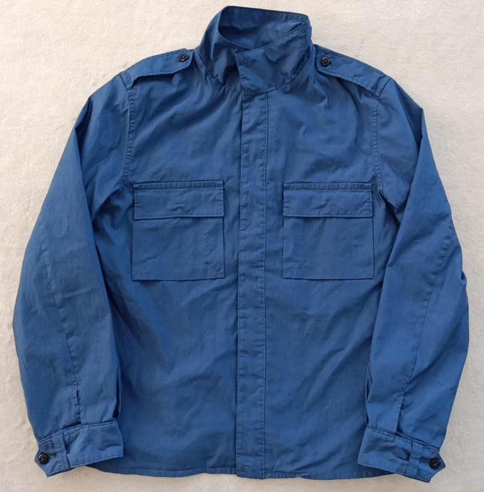 A.P.C. Rue Madame Paris APC mens Blue Windbreaker Button Jacket size M - Image 2 of 4
