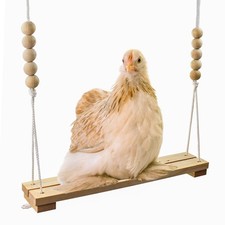 Chicken Swing Toy for Coop Handmade in USA  Natural Safe Wooden Accessories...