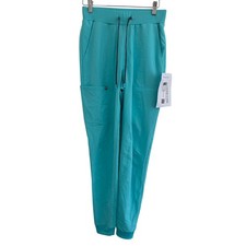 NWT Fabletics Womens XS Tall High Rise On Call Scrub Joggers Seaside READ