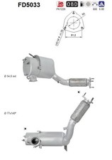 PARTIKELFILTER FÜR VW SHARAN (7N1, 7N2), SEAT ALHAMBRA (710, 711) - AS FD5033