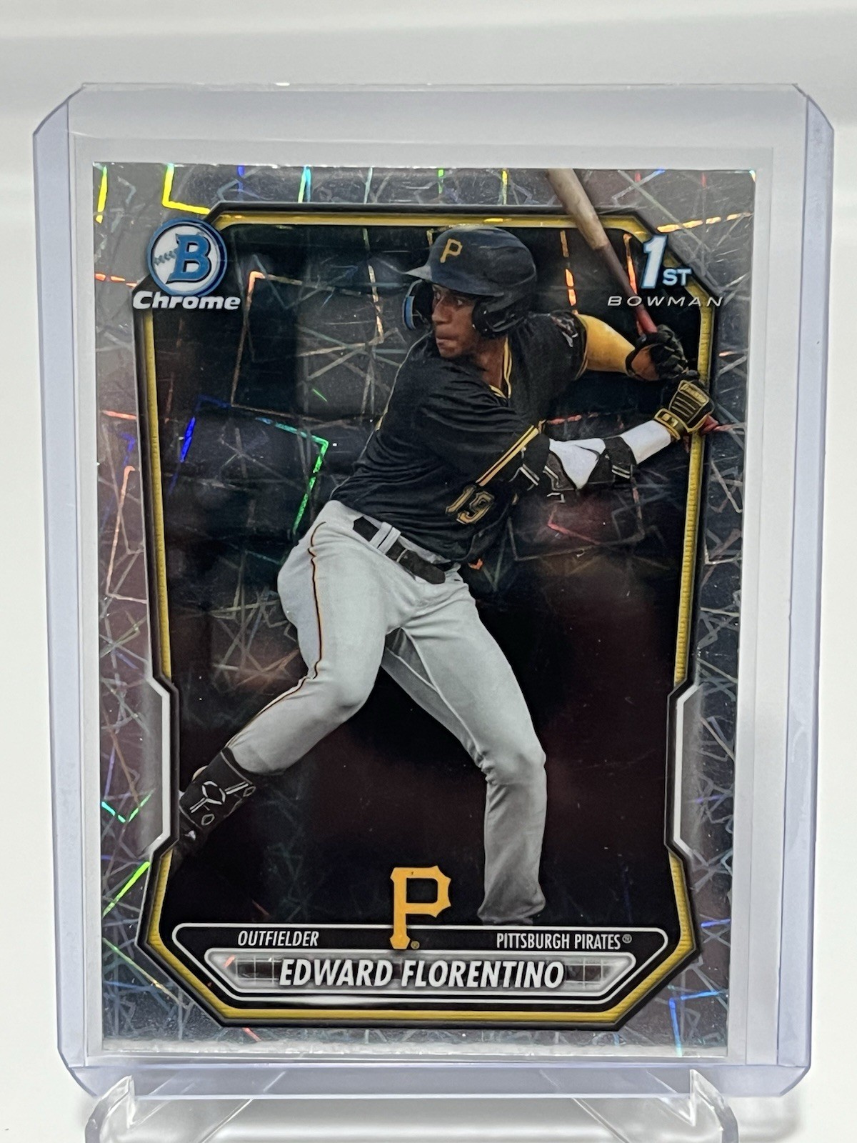 2026 Bowman Chrome Edward Florentino Pirates 1st Laser refractor #BCP-82