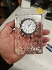 Waterford Crystal Clock Desk Tabletop White Face Ireland