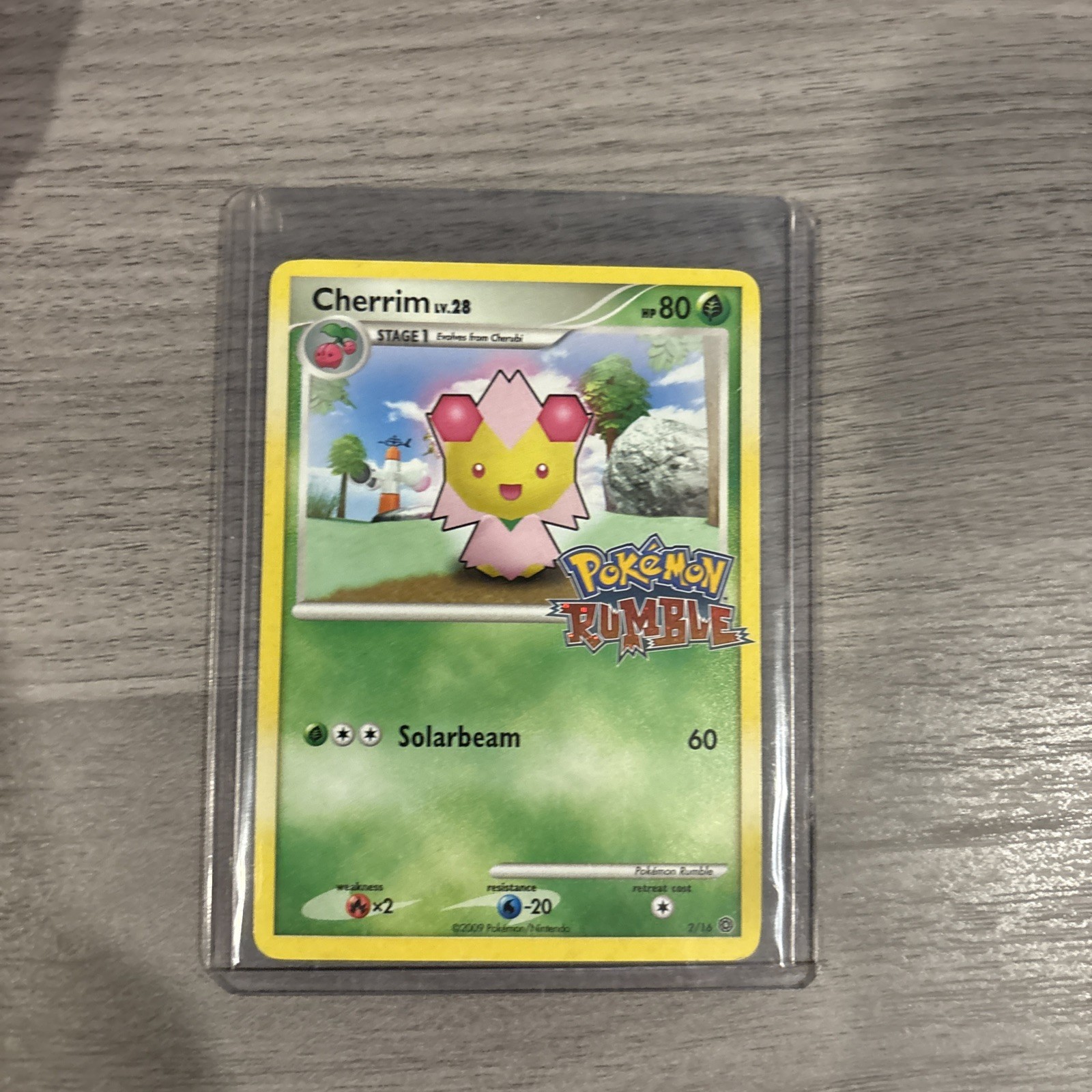 Pokémon Card Cherrim 2/16 Pokémon Rumble - Moderately Played