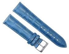 20MM NEW LEATHER WATCH STRAP BAND FOR PATEK PHILLIPE WATCH LIGHT BLUE