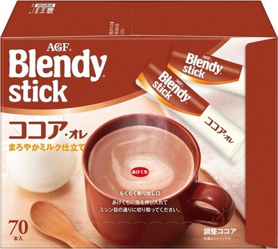 AGF Blendy Sticks Cocoa Lait 70 Bottles Milk Cocoa Made in JAPAN - Tokyo Sakurr
