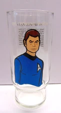 1976 Leonard McCoy Bones Star Trek Dr. Pepper Paramount Drinking Glass